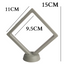 11cm Large Square Floating Display Stand - Grey
