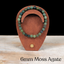 6mm Moss Agate Gemstone Bracelet
