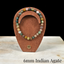 6mm Indian Agate Gemstone Bracelet