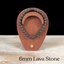 6mm Lava Stone Gemstone Bracelet