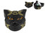 13cm Triple Moon Black Cat Trinket Box