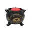 9cm Black Cauldron Tealight Holder