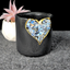 8cm Heart Crystal Geode Planter - Opalite
