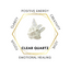 Clear Quartz Gold Flamingo