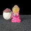 Aura Coated Selenite Buddha - Yellow/Pink