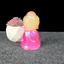 Aura Coated Selenite Buddha - Yellow/Pink