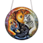15cm Acrylic Suncatcher - Ying Yang Tigers