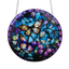 15cm Acrylic Suncatcher - Purple Border Butterflies