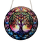15cm Acrylic Suncatcher - Colourful Tree