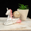 White Laying Unicorn Sphere Stand
