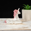 White Laying Unicorn Sphere Stand