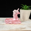 Pink Laying Unicorn Sphere Stand