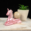 Pink Laying Unicorn Sphere Stand