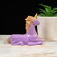 Purple Laying Unicorn Sphere Stand