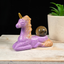 Purple Laying Unicorn Sphere Stand