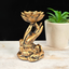 Gold Hand with Lotus Sphere Stand