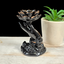 Black & Rose Gold Hand with Lotus Sphere Stand
