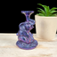 Purple/Blue Sitting Elephant Sphere Stand