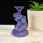 Purple/Blue Sitting Elephant Sphere Stand
