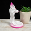 White & Pink Fox Sphere Stand