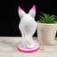 White & Pink Fox Sphere Stand