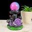Purple Snail with Mushrooms Sphere Stand