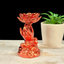 Metallic Orange Hand with Lotus Sphere Stand