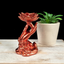 Metallic Orange Hand with Lotus Sphere Stand