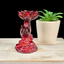 Dark Red Hand with Lotus Sphere Stand