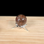 Small Silver Dragonfly Metal Sphere Stand