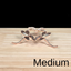 Medium Rose Gold Dragonfly Metal Sphere Stand