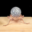 Large Rose Gold Dragonfly Metal Sphere Stand