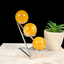 Silver 3 Sphere Tiered Metal Stand
