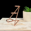 Rose Gold 3 Sphere Tiered Metal Stand