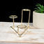 Gold 3 Step Sphere Metal Stand