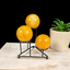 Black 3 Step Sphere Metal Stand