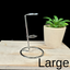 Large Silver Metal Wand Stand