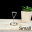 Small Silver Metal Diamond Stand