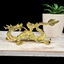 Gold Dragon Metal Sphere Stand