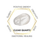 8mm Clear Quartz Gemstone Bracelet