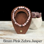 6mm Pink Zebra Jasper Gemstone Bracelet