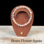 6mm Flower Agate Gemstone Bracelet