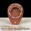 6mm Grey Banded Agate Gemstone Bracelet