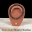 6mm Gold Sheen Obsidian Gemstone Bracelet