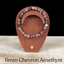 6mm Chevron Amethyst Gemstone Bracelet