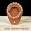 10mm Strawberry Quartz Gemstone Bracelet