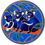 Crowd of Koalas 14cm Sunseal Glass Sticker