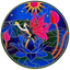 Angel Fairy Healing Mandala 14cm Sunseal Glass Sticker