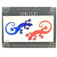 2 x Gecko 6cm Sunseal Glass Sticker