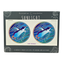 2 x Fairy Penguin 6cm Sunseal Glass Sticker